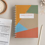 Personalised Colour Block Combined Diary And Notebook, thumbnail 1 of 12