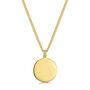 Compass Men's Necklace 18 K Gold Plated Solid Silver, thumbnail 3 of 6
