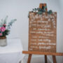 Wooden Order Of The Day Wedding Sign, thumbnail 2 of 4