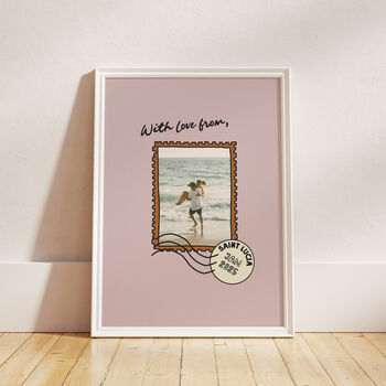 Personalised 'Postcard From' Travel And Holiday Destination Print, 12 of 12