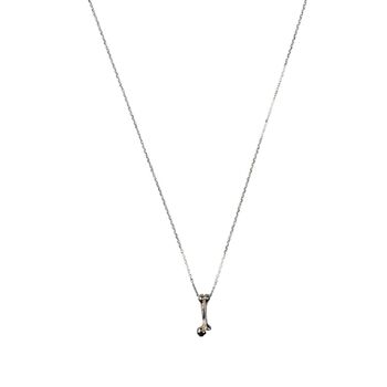 Sterling Silver Bone Charm Necklace, 2 of 5