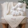 Personalised Cream Toffee Moon Blanket And Bashful Toy, thumbnail 2 of 5