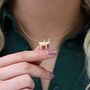 Gold Plated Or Silver Chinese Year Of The Goat Necklace, thumbnail 2 of 3