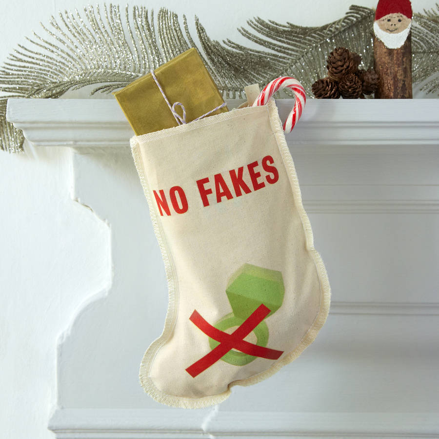 Funny Christmas Stockings For Kids Or Adults By Twisted Twee Homewares