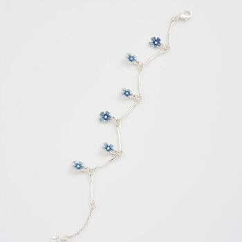 Forget Me Not Silver Bracelet, 2 of 7