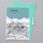 Personalised Worcester Graduation Gift Print, thumbnail 2 of 9