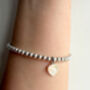St Christopher Heart Bracelet Sterling Silver, thumbnail 3 of 6