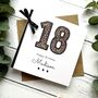 Personalised 18th Birthday Card, Leopard Print Design, thumbnail 3 of 3