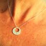 Sterling Silver Hammered Air O Necklace, thumbnail 1 of 3