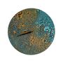 Verdigris Green Handmade Copper Wall Clock, Handmade Copper Patina Design, thumbnail 2 of 4