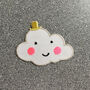 Happy Cloud Embroidered Iron On Patch, thumbnail 1 of 4