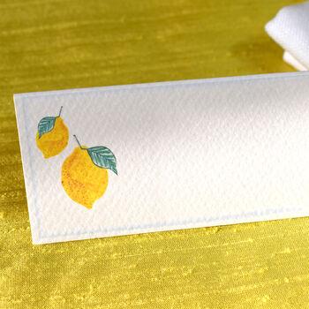 Lemon Menu And Place Card Set, 7 of 9