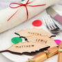 Personalised Holly Leaf Table Place Names, thumbnail 1 of 2