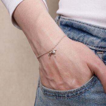 Personalised 3D Great Dane Silver Chain Bracelet, 3 of 10