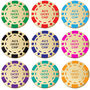 Personalised Poker Chip Brass Photo Coin Custom Message, thumbnail 3 of 5