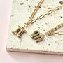 Zodiac Sign Necklace With Mixed Paperclip And Curb Chain, thumbnail 5 of 6