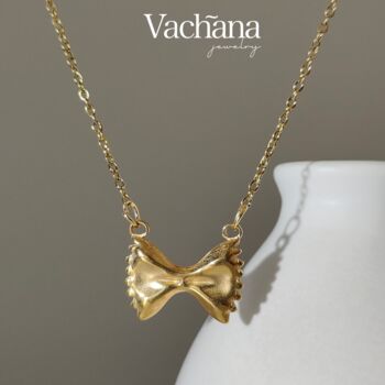 Bow Tie Pasta Necklace, 3 of 8