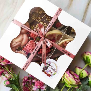 Chocolate Flamingo, Personalised Vegan Birthday Gift, 6 of 9