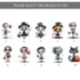 Personalised Halloween Skeleton Family Print | Gift For Mum, thumbnail 3 of 5