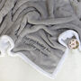 Personalised Save On Your Heating Warm Grey Blanket, thumbnail 4 of 9