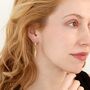 Mini Fishy Decorative Charm Small Hoop Earrings, thumbnail 4 of 6
