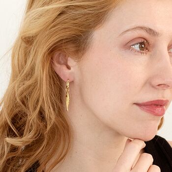 Mini Fishy Decorative Charm Small Hoop Earrings, 4 of 6