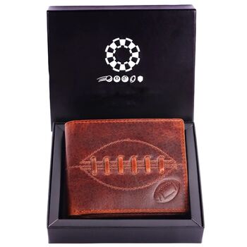 Leather Rugby Wallet With Rfid, 5 of 8