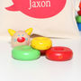 Wooden Animal Stacking Toy With Personalised Bag, thumbnail 4 of 5