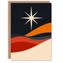 Star Bethlehem Nativity Modern Xmas Christmas Card, thumbnail 1 of 4