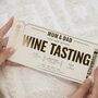 Personalised Gold Foil Wine Tasting Voucher For Parents, thumbnail 1 of 9