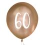 Five Gold 60 Party Balloons, thumbnail 2 of 2