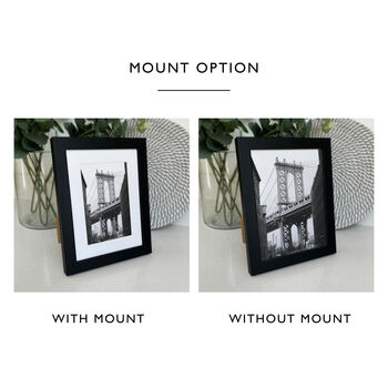 Personalised Photo Gift Print In A Blue Washed Frame, 3 of 7