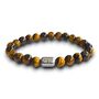 Men's Celtic Football Fan Tiger's Eye Bracelet, thumbnail 1 of 5
