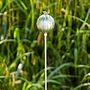 Recycled Iron Poppy Seed Head Garden Stake Decoration, thumbnail 12 of 12