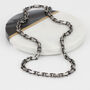 Men's Sterling Silver Anchor Chain Bracelet, thumbnail 3 of 5