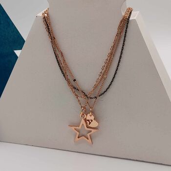 Personalised Multi Chain Star Necklace, 3 of 3