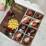 Happy Birthday Chocolate Bear, Personalised Tulips Gift, thumbnail 6 of 9