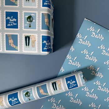 Personalised Father's Day Stamp Wrapping Paper, 2 of 2