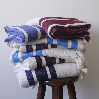 Handloomed Striped Throw Blanket, 7 of 12