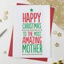 Amazing Mum, Mummy Christmas Card, thumbnail 3 of 3