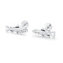 Sterling Silver Trout 16 G Flat Back Labret Earrings, thumbnail 6 of 12