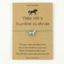 Take Life's Hurdles In Stride Motivation Horse Wish Bracelet, thumbnail 3 of 4