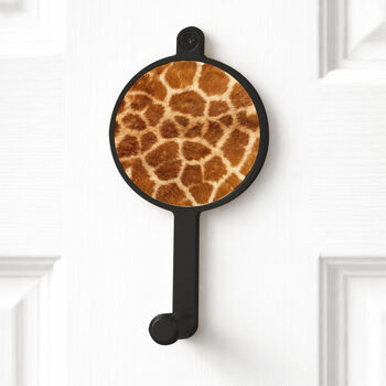 Animal Print Pattern Design Wall Hanging Coat Hook, 5 of 9