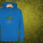 Glittery Holly Personalised Christmas Jumper Hoodie For Girls And Boys, thumbnail 5 of 9