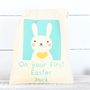 Personalised Bunny Rabbit Easter Cotton Bags, thumbnail 4 of 5
