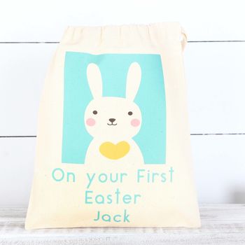 Personalised Bunny Rabbit Easter Cotton Bags, 4 of 5