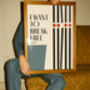 I Want To Break Free Giclée Retro Art Print, thumbnail 2 of 3