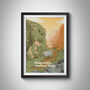 Thingvellir Þingvellir Iceland Travel Poster Art Print, thumbnail 1 of 8