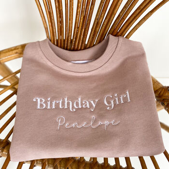Personalised Embroidered Birthday Sweatshirt, 2 of 8