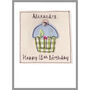 Personalised 18th Birthday Cake Card For Her, thumbnail 2 of 8